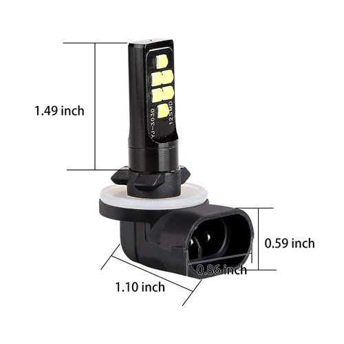 10L0L Golf Cart Headlights Bulb for EZGO 1994-up, Club Car DS 1999-up and Precedent 2004-up, Replacement Golf Cart Headlight Bulb Kit for 12V Headlamps & Fog Lights, Pack of 2