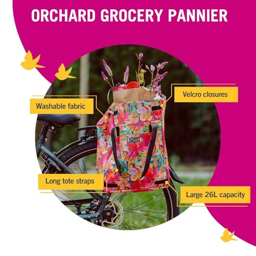 Po Campo Tropical Nights Bicycle Pannier Bag Waterproof Rear Rack Storage