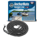 WAVESRX AnchorMate Bungee Dock Line 14-50 ft Black for Boats, Kayaks & PWC