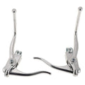 Bike Double Brake Levers Aluminum Alloy Road Bicycle Handbrakes Silver, SCB001-SL