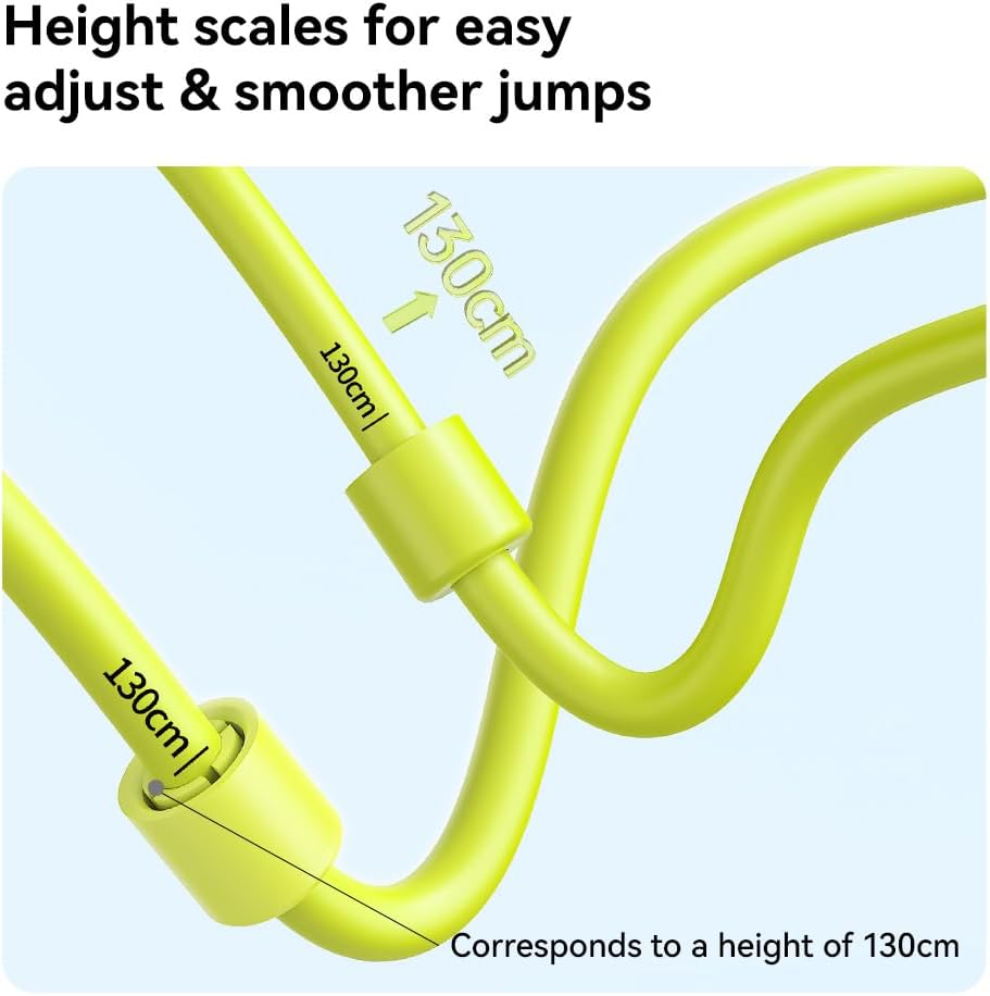 Skiennix Kids Jump Rope - Adjustable Speed Skipping Rope with Dual Bearings & Silicone Handles | Indoor/Outdoor Fitness Toy