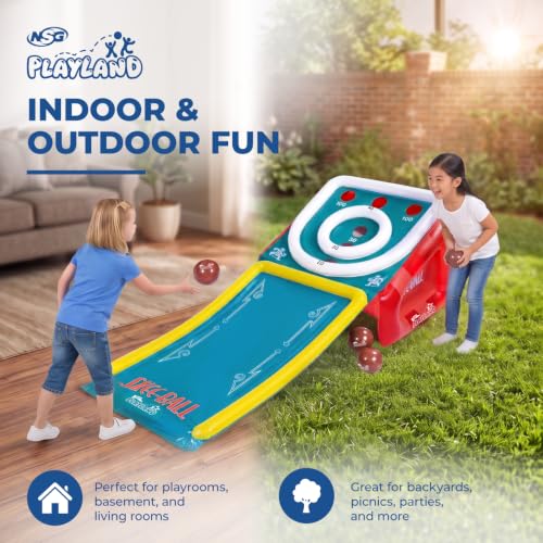 NSG Skee-Ball Inflatable Arcade Game for Kids & Family Backyard Party