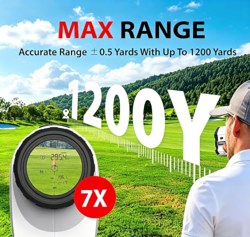 Gogogo Sport Vpro GS24MTL Golf & Hunting Laser Rangefinder 1200 Yards - Slope Switch & Magnetic Mount