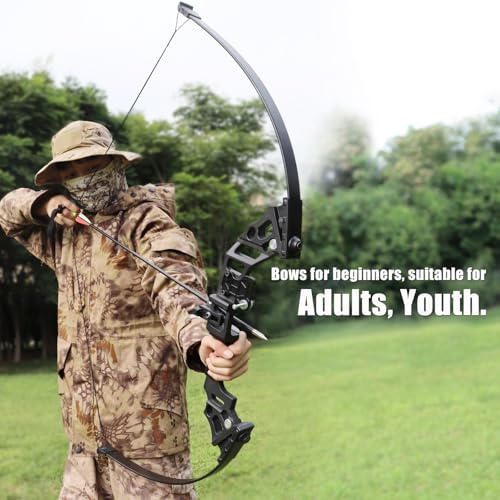 IS-TONGTU 40 lbs Takedown Recurve Bow Set for Adults & Youth Outdoor Hunting