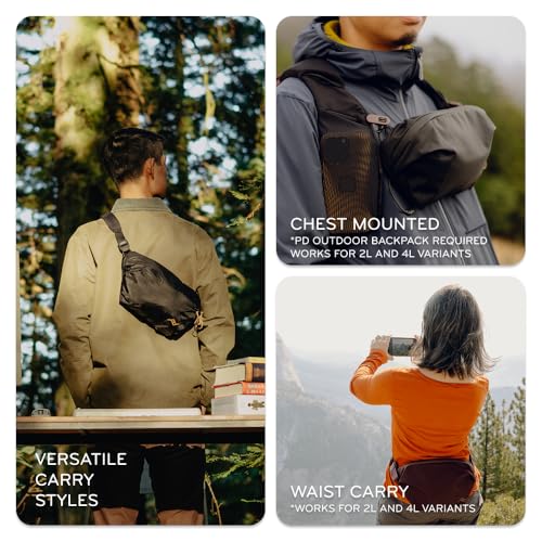 Peak Design Outdoor Sling Bag 4L Black — Adjustable Crossbody Camera & Essentials Carrier