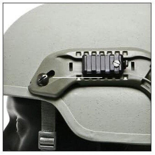 DLP Tactical Picatinny Mount Adaptor for ARC Rail Equipped ACH/Fast/MICH Combat Helmet (Black)