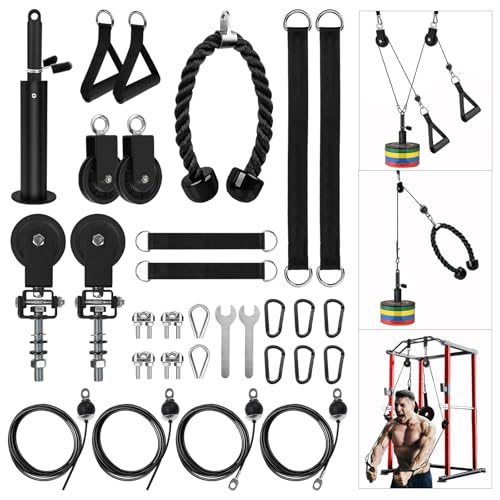 LAT Pulldown Pulley System for Home Gym Cable Machine - Alloy Steel