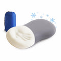 Suhedy Memory Foam Travel Pillow Camping Pillow Medium Firm Bed Pillows for Sleeping Cooling Small Pillow for Camp,Plane,Backpacking,Trip,Cool & Breathable Cover (1, Grey)