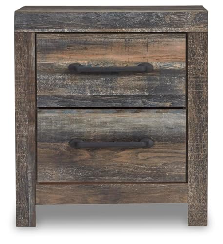 Rustic Brown Nightstand with USB-C Charging - Drystan Signature Design Ashley