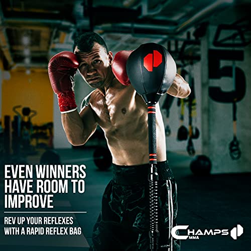 Adjustable Reflex Punching Bag Stand with Suction Cups for Boxing MMA Training