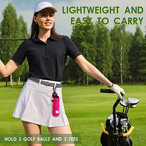 WILLBOND 48 Pcs Golf Ball Carry Bag & Tee Holder Set - 24 Colors (Variation: Simple)