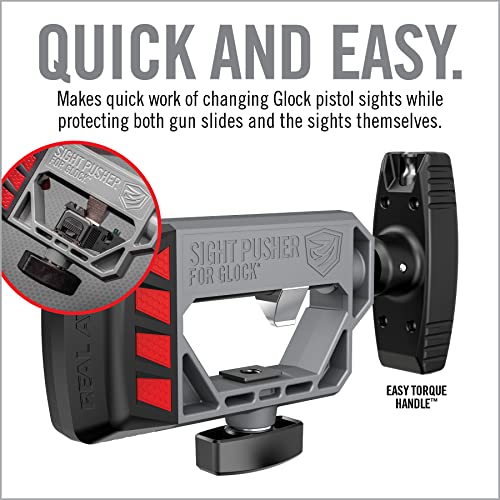 Glock Sight Pusher Tool for Front & Rear Dovetail Installation - Compatible with Glock 17, 19, 26, 43 & More