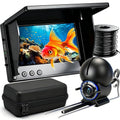 Underwater Fishing Camera 1080P HD 50ft Tangle-Free Cable IPS Screen Black