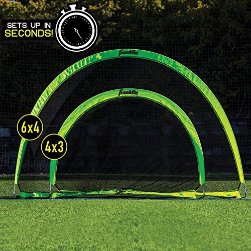 Pop Up Soccer Goals for Kids - 4' x 3' Portable Indoor Outdoor Goal