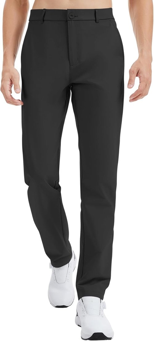 LETAOTAO Men's Golf Pants - Lightweight Stretch Dress Trousers with Pockets | Available in 32"-38" Sizes