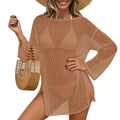 Women Khaki Bikini Cover Up Dress for Summer Beach Vacation 2026 XL