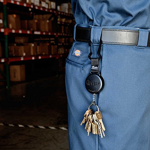 KEY-BAK Heavy Duty Retractable Key Holder 28 Inch Kevlar Cord - Made in USA