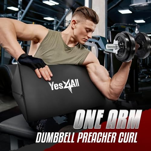 Preacher Curl Pad for Arm and Bicep Workouts - Space-Saving Design