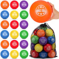 Jerify 6-Inch Soft Foam Dodgeball Set with 18 Balls in 6 Colors & Storage Bag