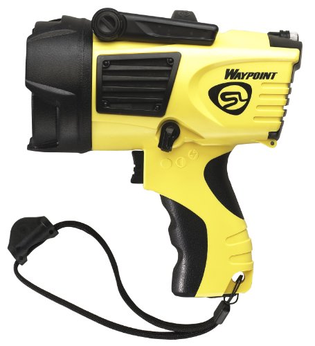 Long-Range 750 Lumen Spotlight with DC Power Cord and Mount - Yellow
