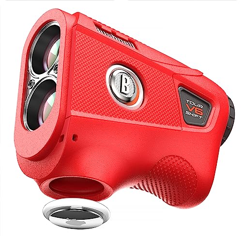 TUSITA Silicone Golf Rangefinder Case Compatible with Bushnell Tour V6 Shift - Red
