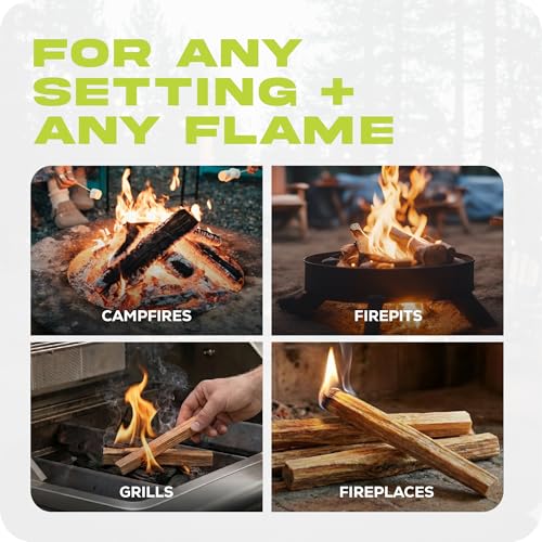 Sun Joe 40 lb Fatwood Fire Starter Sticks - All-Natural Pine for Indoor & Outdoor Fires