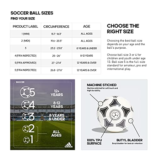 adidas Tiro Soccer Ball Size 5 Indoor/Outdoor Match Ball Green & White