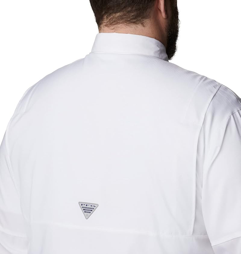 Columbia PFG Tamiami Long Sleeve Fishing Shirt for Men - White, XL