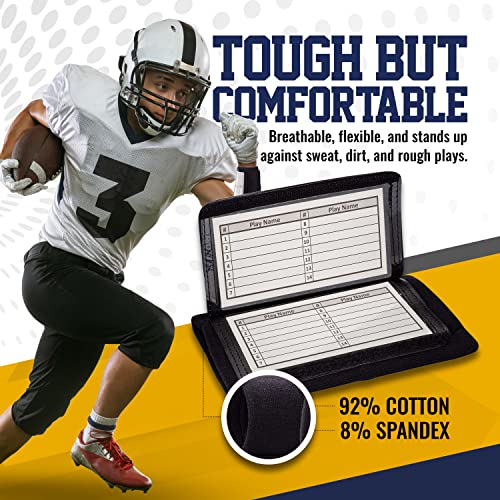 Youth Football Wristband Armband Pack - Quarterback Play Accessory