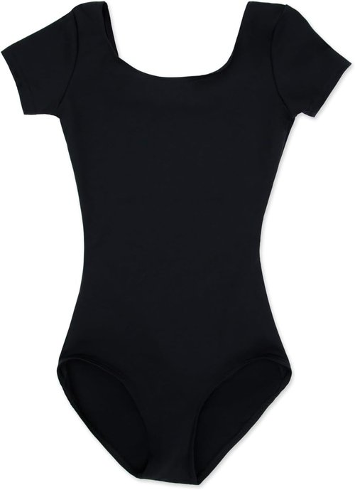 Capezio Girls Short Sleeve Leotard - Comfortable Fit for Dance | Available in Various Sizes