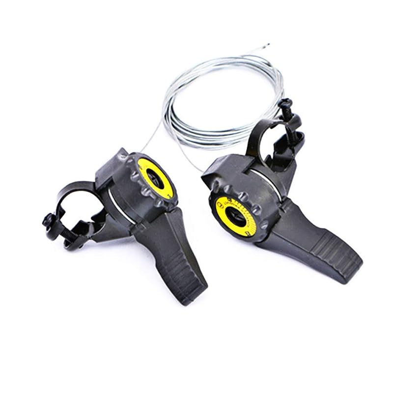 Bicycle Thumb Shifter Levers 15/18/21 Speed Universal Handlebar Pair