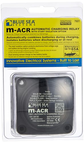 Mini Automatic Charging Relay (M-ACR) - 12/24V DC, 65 Amp, Marine & Automotive