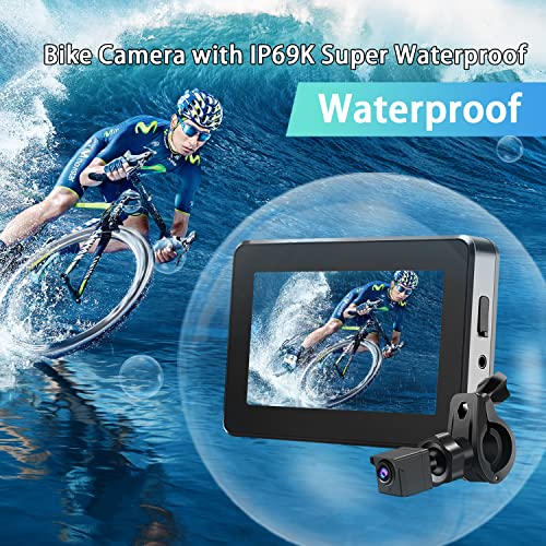 Wankskey 1080P Bicycle Rear View Camera with Night Vision & 360° Rotation