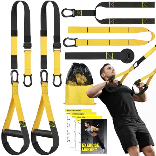 Heavy Duty Resistance Bands Set with Handles & Door Anchor for Full-Body Workout