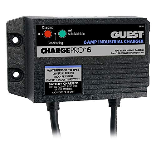 Marinco ChargePro 6 On-Board Battery Charger for Flooded, AGM & Gel Batteries