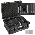 8 Pistol & 9 Magazine Storage Case - Modular Hard Gun Case for Multiple Handguns