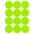 Lime Green Vision-Enhanced Poly Pickleballs (12 Pack) by Jugs