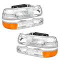A&P Chrome Headlight Assembly for Chevrolet Tahoe Suburban Silverado 00-06