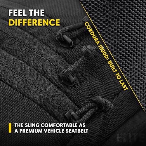 M-Tac Elite Black CCW Sling Bag for Men & Women - Tactical Concealed Carry
