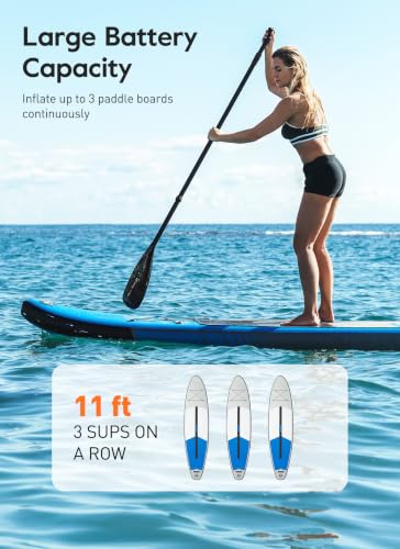 GiveBest Orange Rechargeable Paddle Board Pump 20 PSI Dual Stage Inflator