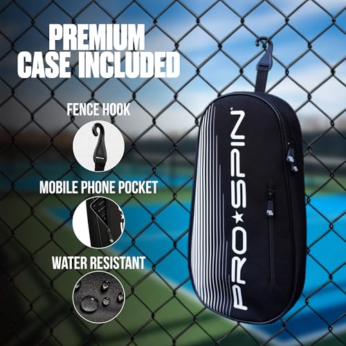 PRO-SPIN 2-Player Blue/Pink Carbon Fiber Pickleball Paddle Set - Indoor/Outdoor USAPA Approved