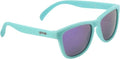 Goodr Electric Dinotopia Polarized Sunglasses - Light Teal Frames with Purple Mirrored Lenses | UV400 Protection, No Slip, No Bounce