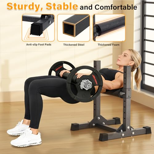 FitinOne Adjustable Leg Workout Stand for Split Squats Home Gym Equipment