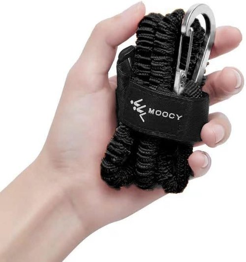 Kayak Paddle Leash - Stretchable Coiled Lanyard for Secure Fishing | Durable Kayak Accessories