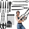 Home Resistance Training Kit with Adjustable Suspension Straps - Grey