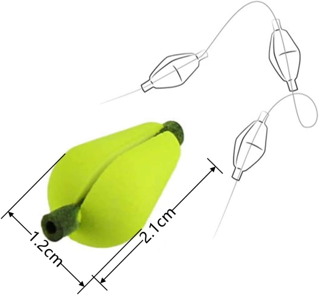 Skiennix Foam Teardrop Strike Indicators - 15 Pack Fishing Bobbers for Fly Fishing Accessories