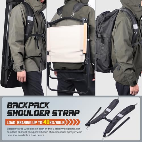 Pitozer Shoulder Strap Replacement for Bags with Black Metal Clips - Padded, Ventilated, Adjustable