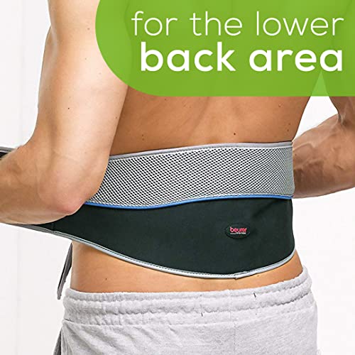 Beurer EM38 Lower Back Pain Relief Belt, TENS Unit Muscle Stimulator | 4 Electrodes | Adjustable & Breathable | Women & Men | Fits 30”-55” Waist | Lower Back Support, Lumbar Support, Back Brace Belt