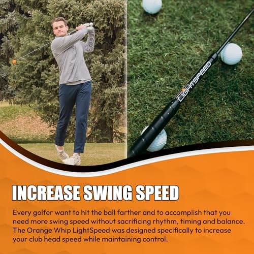 Lightspeed Golf Swing Trainer Aid 45" Speed Stick for Faster, Accurate Swings