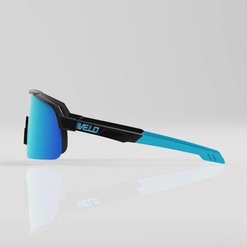 VELO Shades – Slider – Baseball/Softball Sunglasses – By Jax of The Bullpen Training (Gen2, Black Ice, Sml Adlt/Youth)
